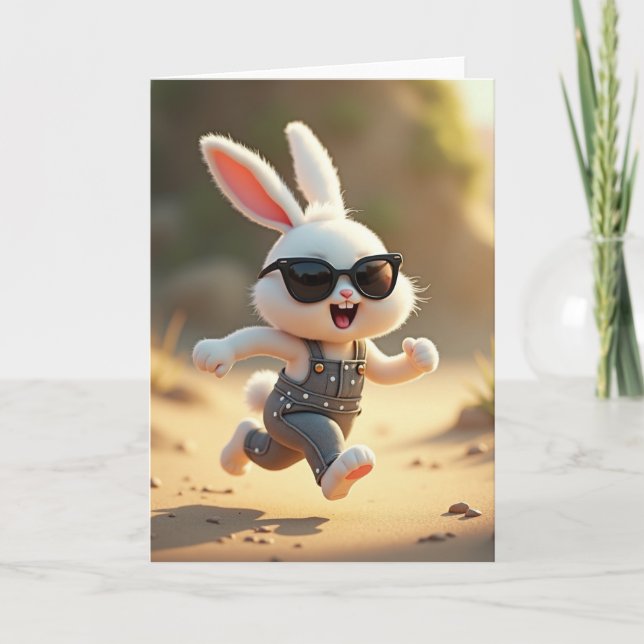 Tarjeta Running Rabbit Adventure Card (Anverso)