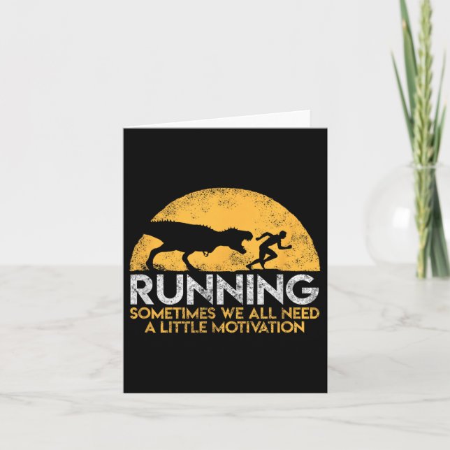 Tarjeta Running Sometimes We All Need A Little Motivation  (Anverso)