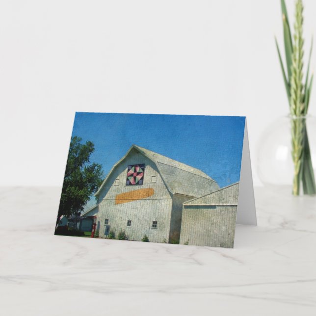 Tarjeta Rural Iowa Barn (Anverso)
