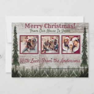 Tarjeta rusa de Navidades fotográficos