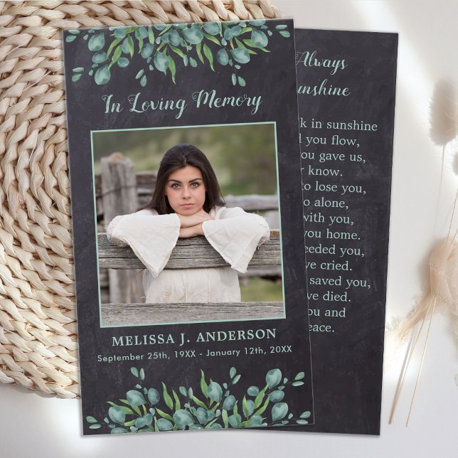 Tarjeta Rusa de Oración en Memoria de Eucalyptus (Subido por el creador)