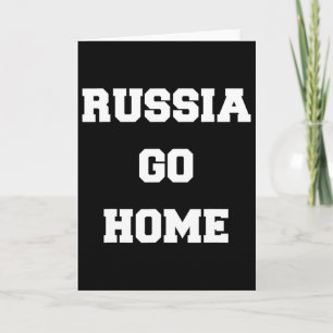 Tarjeta Rusia Vete a Casa Yo Apoyo a Ucrania Amor Ucranian