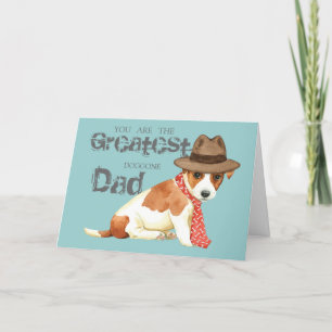 Tarjeta Russell Terrier Dad