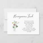 Tarjeta Rustic Autumn Wildflower Honeymoon Fund<br><div class="desc">¡Está bien pedir dinero!  En estos días,  muchas parejas han estado viviendo solas durante años antes de atarse el nudo y tener todos los artículos domésticos necesarios.  Esta es una forma linda de ahorrar tiempo y problemas a sus invitados pidiendo dinero en lugar de un regalo.</div>