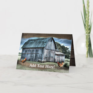 Tarjeta Rustic Barn