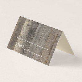 Tarjeta Rustic Barnwood Boda Place