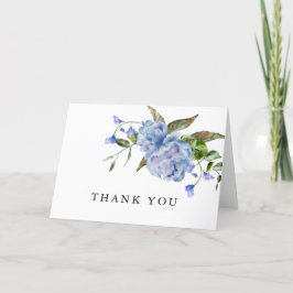 Tarjeta Rustic Blue Floral Bridal Shower