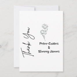 Tarjeta Rustic Boda Gracias