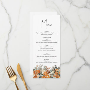 Tarjeta Rustic Boho Boda Fall WinMenu