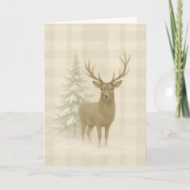 Tarjeta Rustic Christmas Card (Anverso)