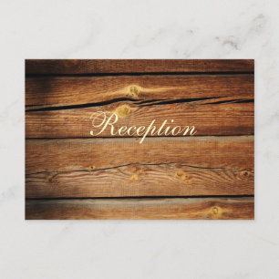 Tarjeta Rustic Country Barn Wood