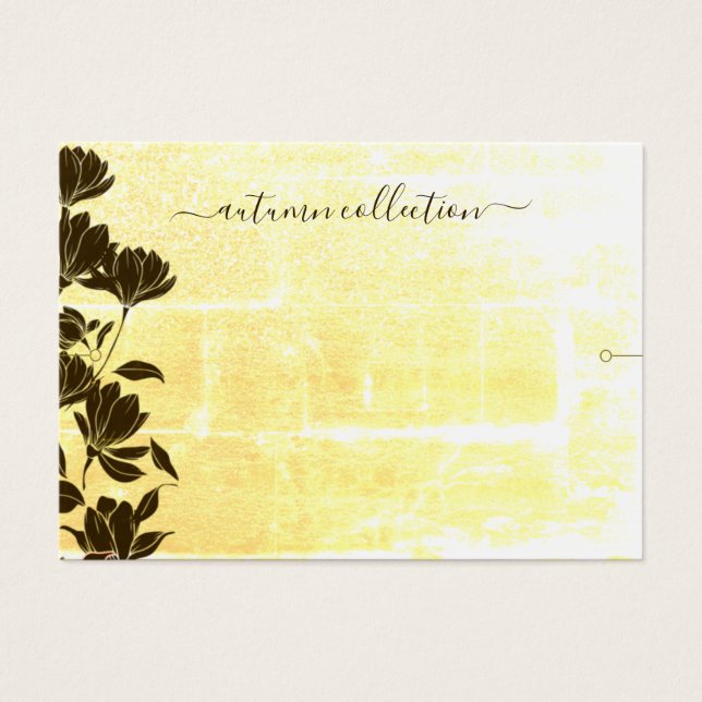 Tarjeta Rustic Floral Autumn Boho (Frente)