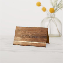 Tarjeta Rustic Floral Barn Boda Place