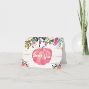 Tarjeta Rustic Floral Fall