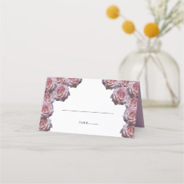 Tarjeta Rustic Light Rosas Rosa Boda Place