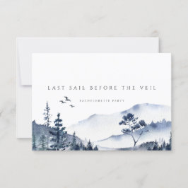 Tarjeta Rustic Mountain Boho Bachelorette Weekend