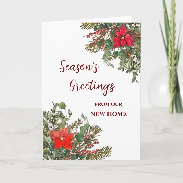Tarjeta Rustic New Home Navidades (Anverso)