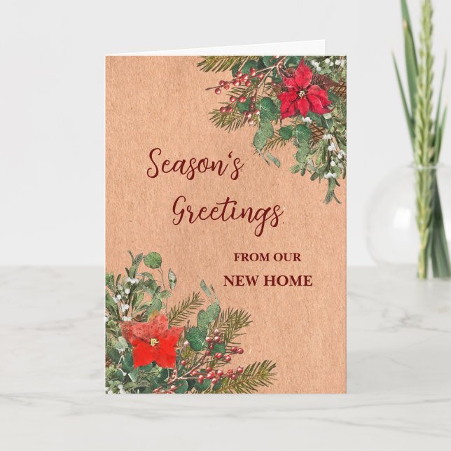 Tarjeta Rustic New Home Navidades (Anverso)