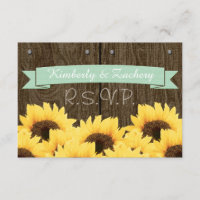 TARJETA RUSTIC RSUNFLOWER RSVP