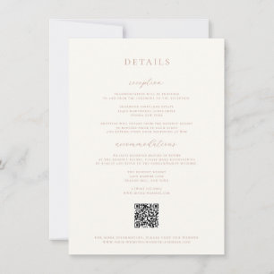 Tarjeta Rustic Rubor Boda Detalles