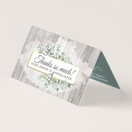 Tarjeta Rustic Southern Watercolor Cotton