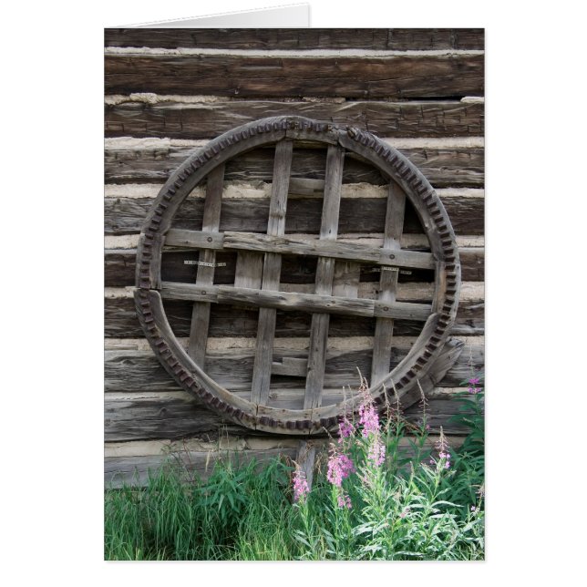 Tarjeta Rustic Wheel (Frente)