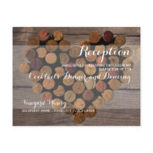 Tarjeta Rustic Wine Cork
