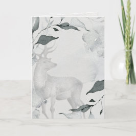 Tarjeta Rústica acuarela venado pacífico