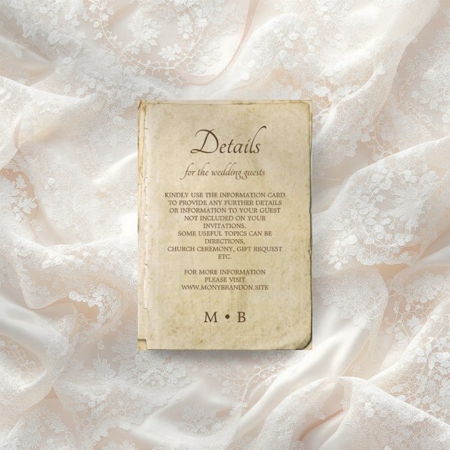 Tarjeta rústica antigua para recinto de bodas vint (Subido por el creador)