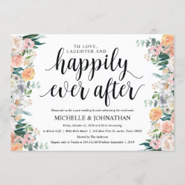 Tarjeta rústica de la invitación del brunch de la