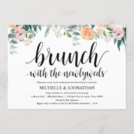 Tarjeta rústica de la invitación del brunch de la