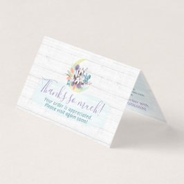Tarjeta Rústica de Luna de Algodón Floral del Sur 