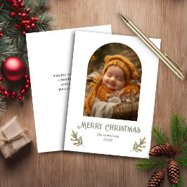 Tarjeta Rustica de Navidades de Woodland Presupues