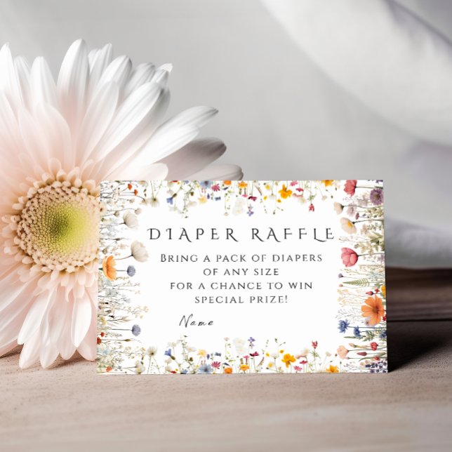 Tarjeta Rústica de Raffle Neutral Boho Diaper (Subido por el creador)