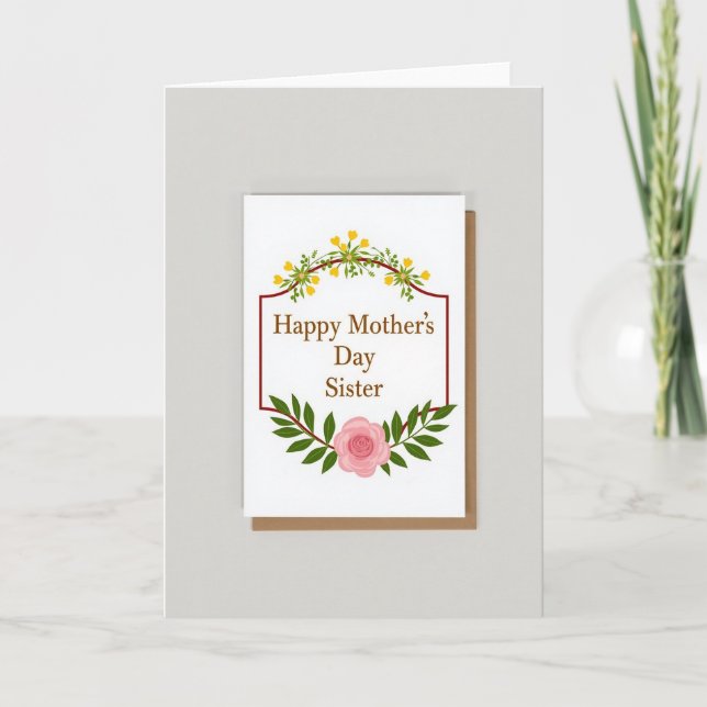 Tarjeta rústica del Día de las Madres Amor de Herm (Anverso)