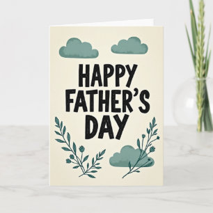 Tarjeta rústica del Día del Padre dulce