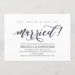 Tarjeta rústica elegante de la invitación del