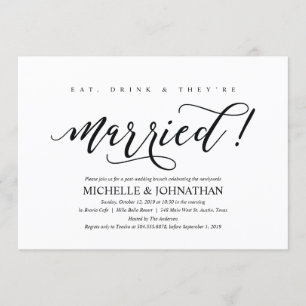 Tarjeta rústica elegante de la invitación del