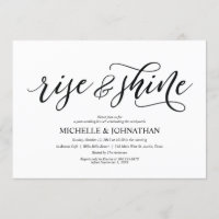 Tarjeta rústica elegante de la invitación del