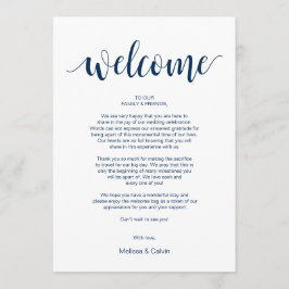 Tarjeta rústica, naval, de bienvenida y tineraria 