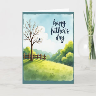 Tarjeta rústica para el Día del Padre para poner e