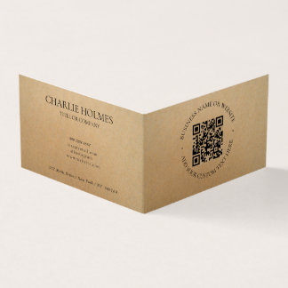 Tarjeta Rústico Kraft Modern Stylish Professional