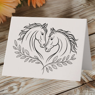 Tarjeta Rústico País de Caballos Boda Occidental Amor