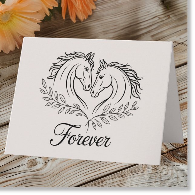Tarjeta Rústico País de Caballos Boda Occidental Amor (Subido por el creador)