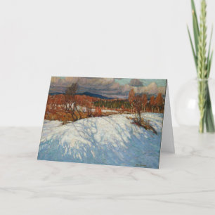Tarjeta Rústico Tom Thomson Pintando el Parque Algonquin C