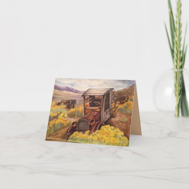 Tarjeta Rusty Truck (Anverso)
