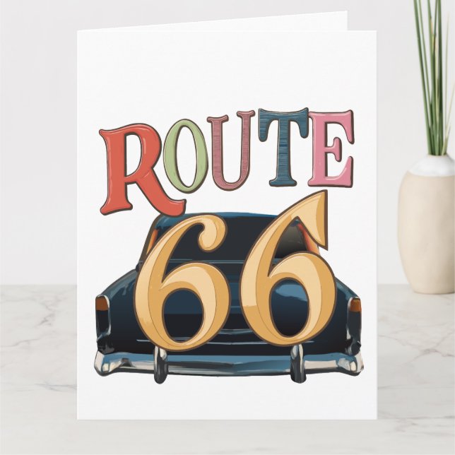 Tarjeta ruta 66-EE. UU. (Anverso)