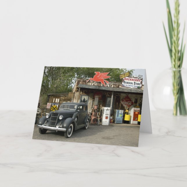 Tarjeta Ruta 66 Tienda general y gasolinera (Anverso)