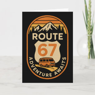 Tarjeta Ruta 67 Aventura Espera Divertido 67 Meme Viaje De