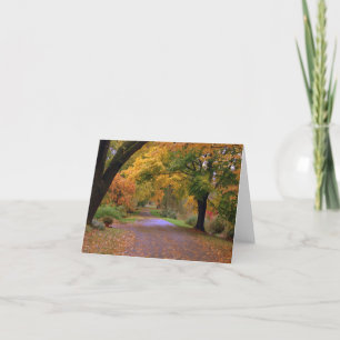 Tarjeta Ruta al otoño